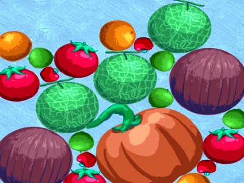 Gioco Raccolta della frutta e unione  in linea