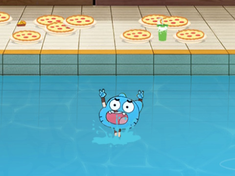 Gioco Lo straordinario mondo di Gumball Festa in piscina  in linea