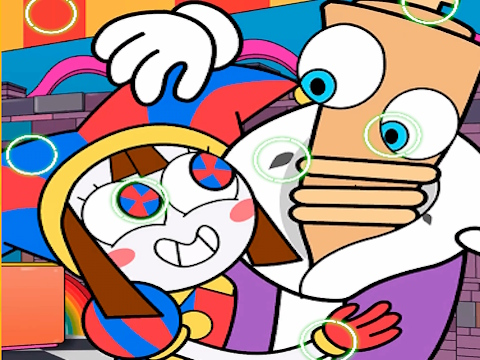 Gioco Circo digitale Trova le differenze  in linea