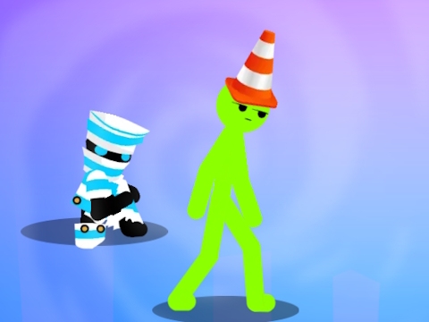 Gioco Maestro del parkour: gara con gli stickman  in linea