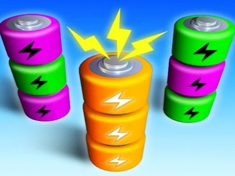 Gioco Ordinamento colore batteria  in linea