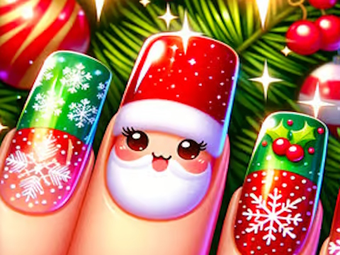 Gioco Buon Natale Nail Design  in linea
