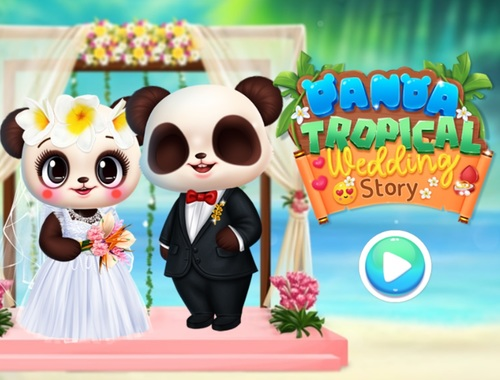 Gioco Storia del matrimonio tropicale del panda  in linea