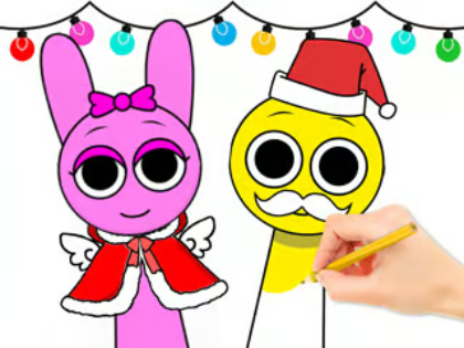 Gioco Libro da colorare: Sprunki Natale  in linea