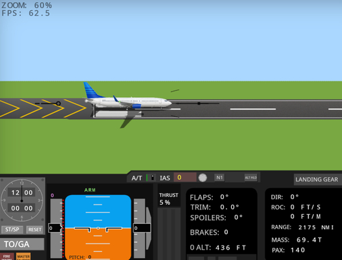Gioco Simulatore di volo 737-800  in linea
