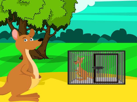 Gioco Salvataggio del cucciolo di canguro rosso dalla gabbia  in linea
