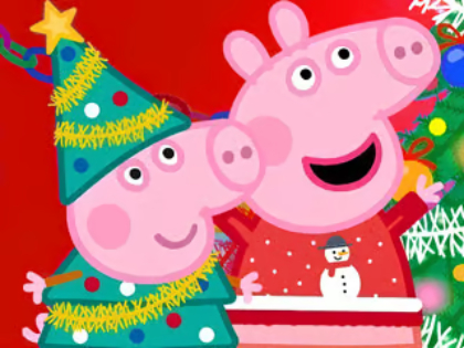 Gioco Puzzle: preparazione natalizia di Peppa Pig  in linea
