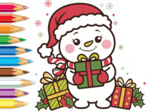 Gioco Libro da colorare: consegna a sorpresa di Natale  in linea