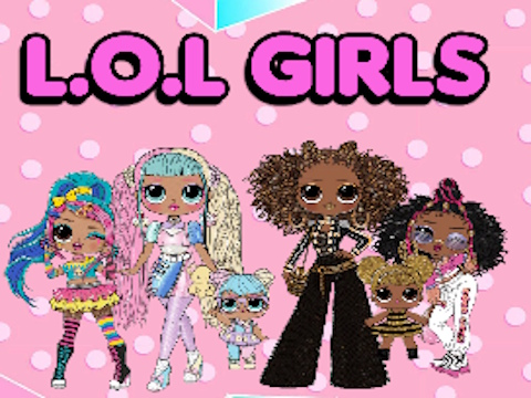 Gioco L. O. L Libro da colorare per ragazze OMG  in linea