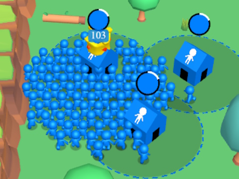 Gioco Folla gigante. io: Cattura della casa  in linea