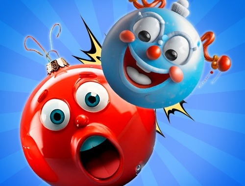 Gioco Unisci le palline dei giocattoli di Capodanno in 3D!  in linea