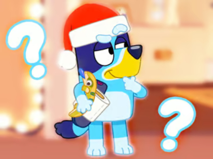 Gioco Quiz per bambini: Bluey Christmas Fandom  in linea
