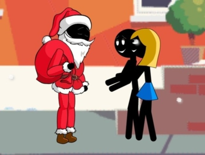Gioco Babbo Natale stilizzato  in linea