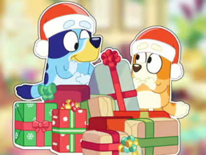 Gioco Puzzle: Bluey Christmas Unboxing  in linea