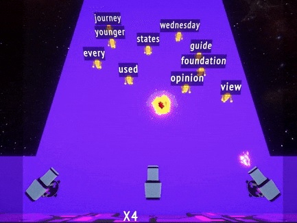Gioco Difesa al neon: tipo!  in linea