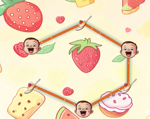 Gioco Divertimento per l'alimentazione  in linea