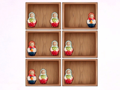 Gioco Ordina degli scaffali di Matryoshka!  in linea