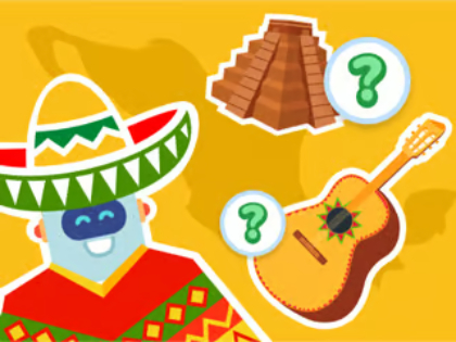 Gioco Quiz per bambini: indovina il paese  in linea
