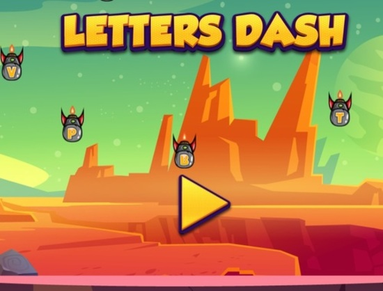 Gioco Le lettere si precipitano  in linea