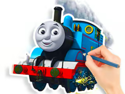 Gioco Libro da colorare: Thomas  in linea