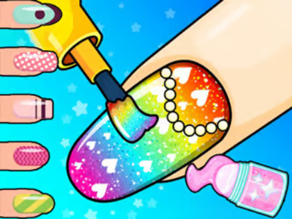 Gioco Libro da colorare: salone di unghie  in linea
