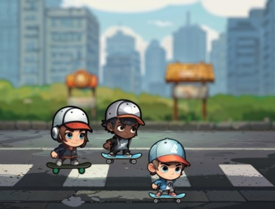 Gioco La ricerca di Skater  in linea