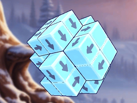Gioco Cubo di Capodanno in 3D  in linea