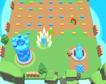 Gioco Torre Clash: raccogli i mattoni  in linea