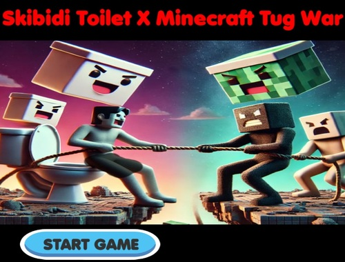 Gioco Skibidi Wilet x Minecraft Tug War  in linea