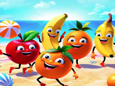 Gioco Clicker della festa di frutta  in linea