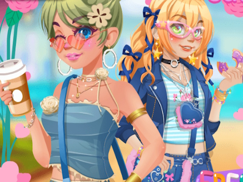 Gioco Girly in denim in linea