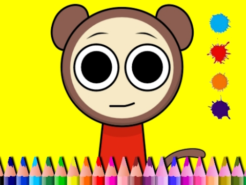 Gioco Libro da colorare di Sprunki Valentine  in linea