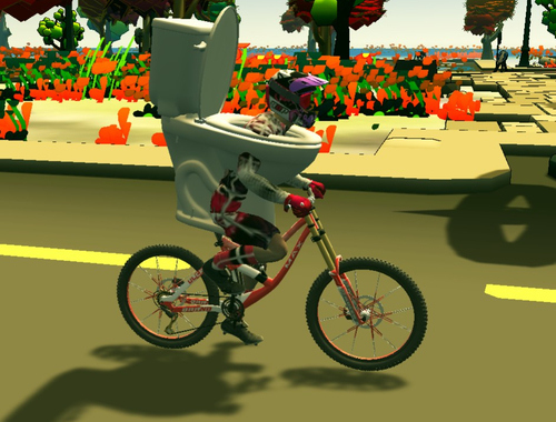 Gioco Skibidi water bike cavalca  in linea