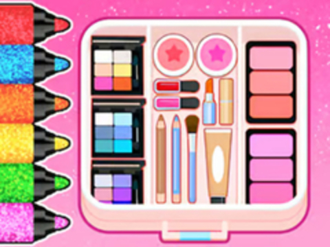 Gioco Libro da colorare: trucco ordinato  in linea