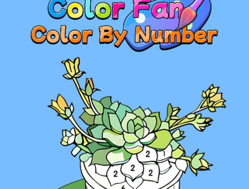 Gioco Colore della ventola colore per numero  in linea