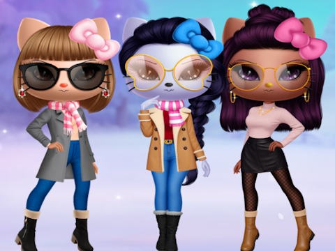 Gioco Kitty Squad Winter Vesti  in linea