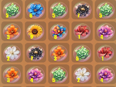 Gioco Fiori del puzzle di dadi!  in linea