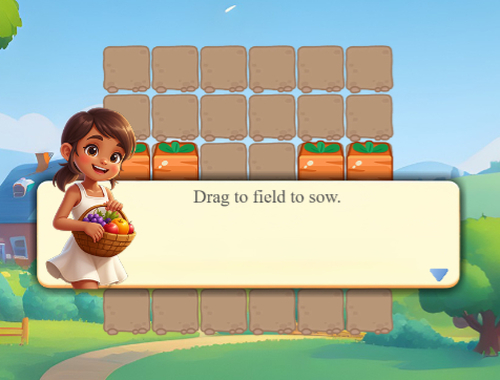 Gioco Raccogliere verdure  in linea