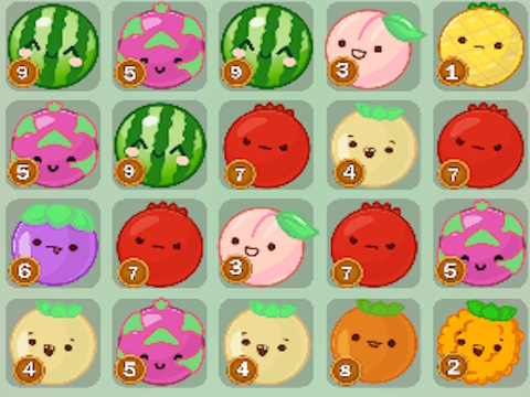 Gioco Dice puzzle: frutti!  in linea
