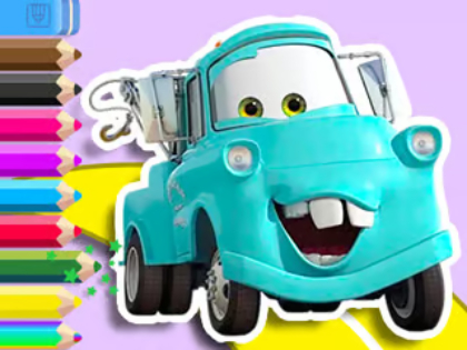 Gioco Libro da colorare: auto mater  in linea