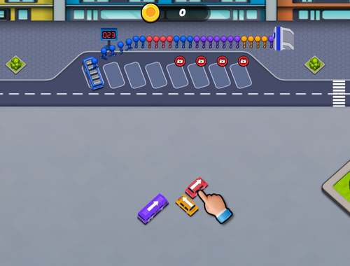 Gioco Parcheggio autobus fuori  in linea