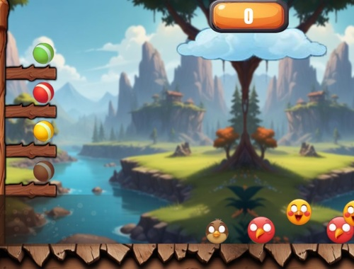 Gioco Bird spara a palla a colori  in linea
