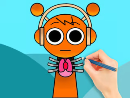 Gioco Libro da colorare: Sprunki Horror Oren  in linea