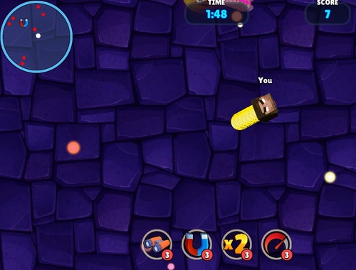 Gioco Worm di Game Squid Minecraft. io  in linea