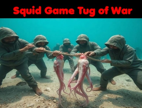 Gioco Tug del gioco di calamari della guerra  in linea