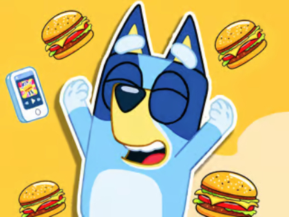 Gioco Puzzle di puzzle: Burger Dog Bluey  in linea
