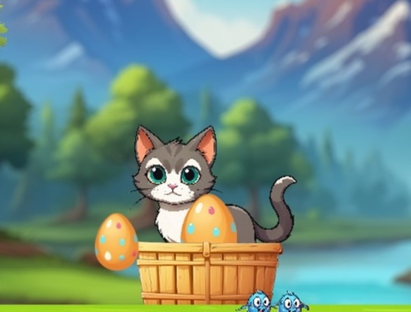 Gioco Avventure del gattino affamate  in linea