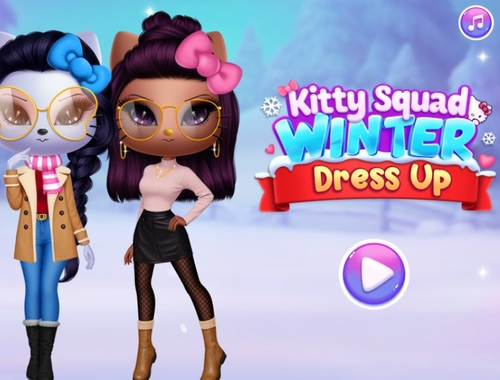 Gioco Kitty Squad Winter Vesti  in linea