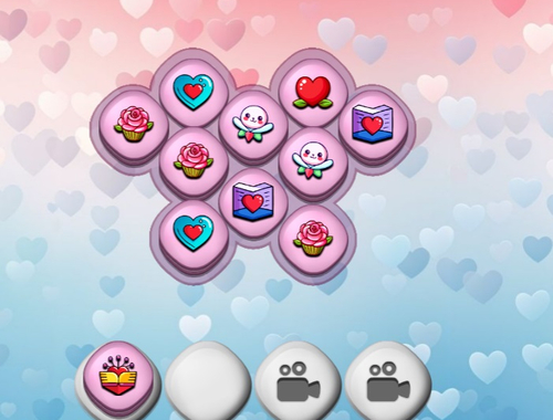 Gioco Trio di piastrelle d'amore  in linea