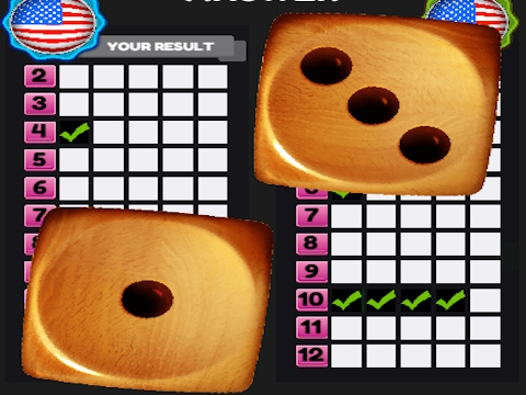 Gioco Sfida per i dadi del paese  in linea